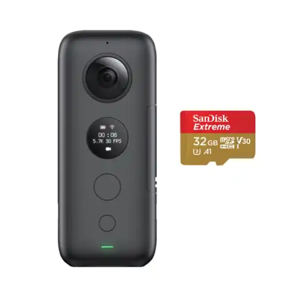 Insta360 ONE X Экшн-камера VR Insta 360 панорамная камера для IPhone и Android 5,7 K видео 18MP фото невидимая селфи-палка - Цвет: Memory Card Kit