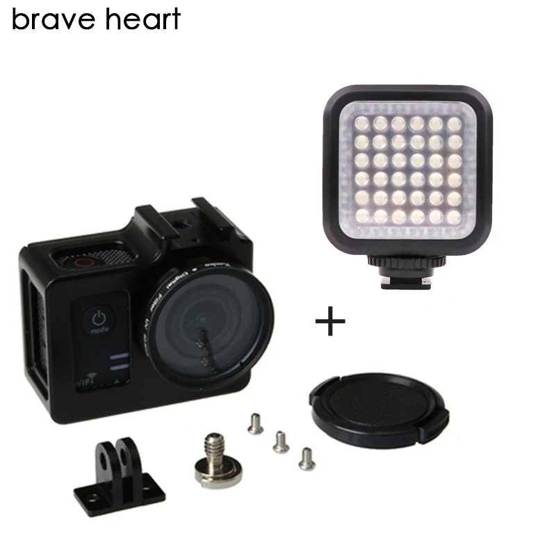 

SJ4000 case metal Alloy housing case Shell filter len Protective case for SJCAM sj 4000 sj7000 sj6000 sj9000 camera accessories