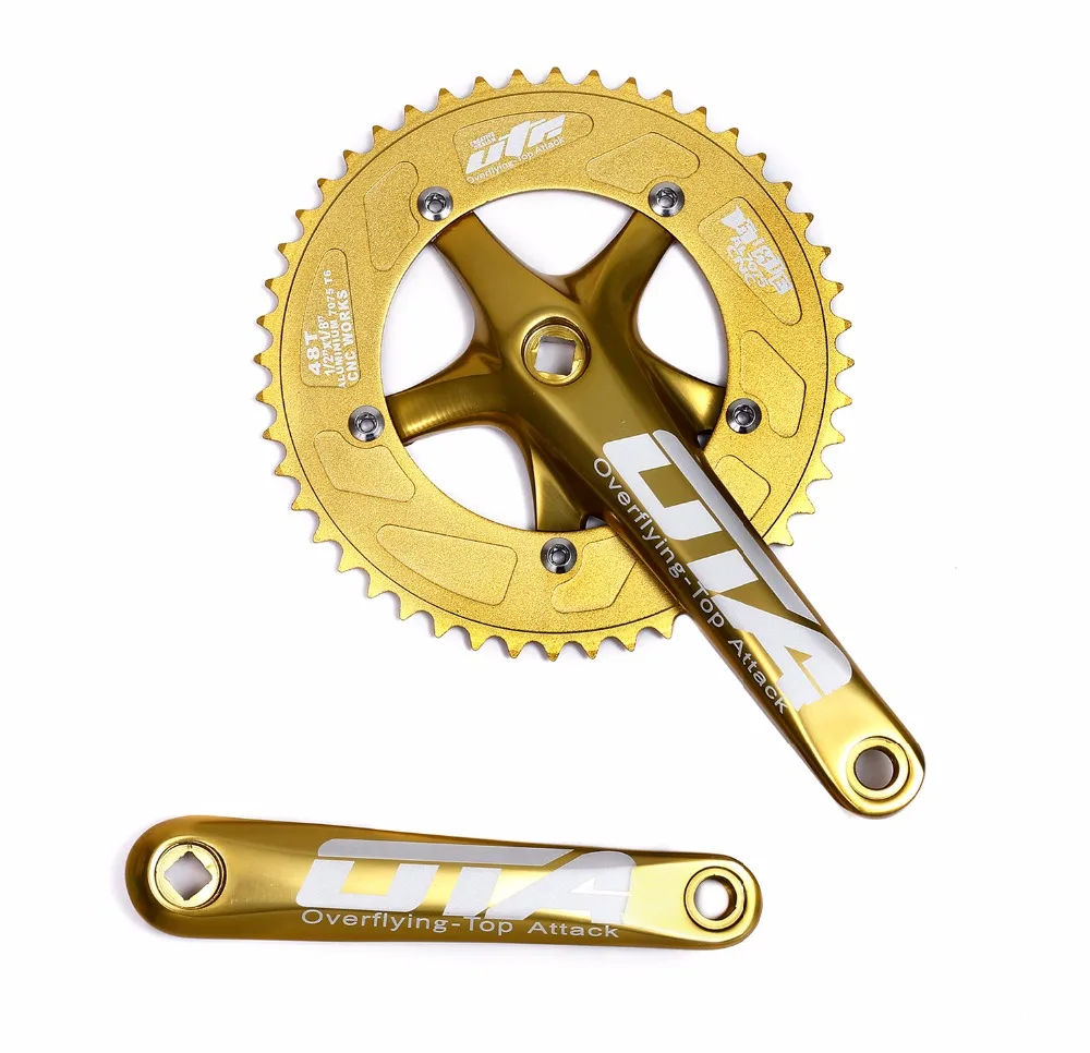 48 طن سباق أوتا Crankset الألومنيوم واحد المسار سرعة دراجة bicicleta دراجة هوائية جبلية دراجة بسرعة ثابتة Chainwheel كرنك