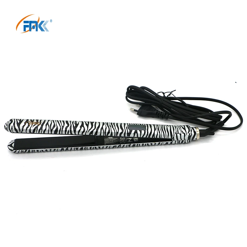 

FMK Professional Tourmaline Ceramic Heating Plate Hair Straightener EU Plug LCD Irons Flat Wet Dry Warm-up Hair Heating Plate