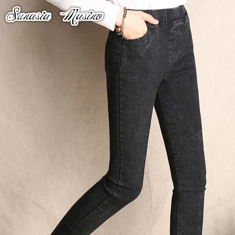 

women jeans 2018 spring Autumn spodnie damskie jeansy ladies jeans 6xl 5xl plus size jeans woman pencil pants