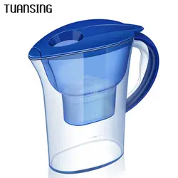 Tuansing кувшин для воды бытовые чайник Кухня коснитесь и пикника двойной фильтр чайник с картриджем фильтр для воды, фильтр для воды