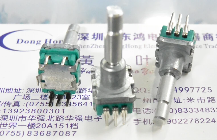 

5pcs ALPS alpine EC11 encoder with switch 30, positioning number 15, pulse shaft length 23MM, fine handle