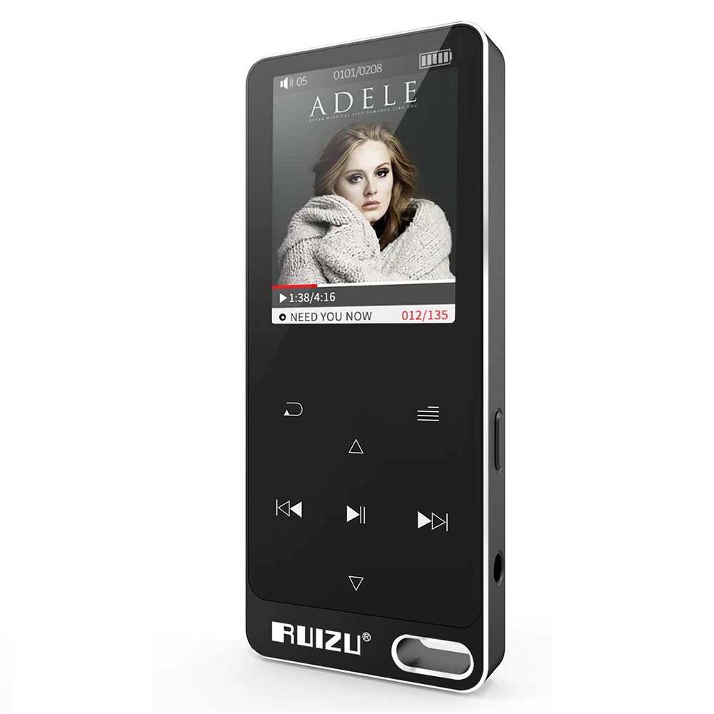 

100% Original RUIZU X05S MP3 Player 8GB 1.8" Color Screen Built-in Speaker Metal Style with FM/Voice Recording Touch Screen