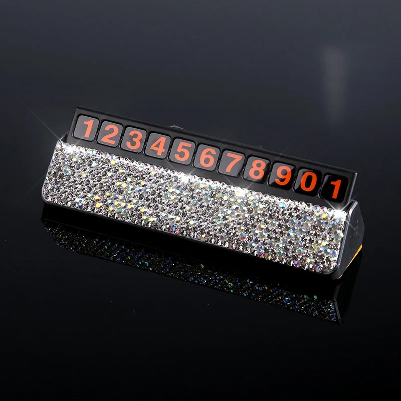 Car-Styling-Crystal-Rhinestones-Temporary-Parking-Card-Phone-Number-Card-Plate-Telephone-Number-Card-Car-Sticker-4