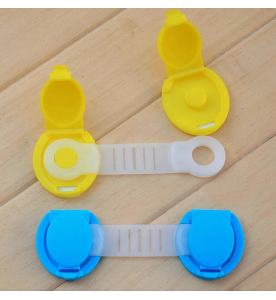 Cabinet Safety Lock 10Pcs/Lot Drawer Door Cabinet Cupboard Toilet Kids Safety Locks for Infant Security Plastic Baby Safety Lock Children Protection