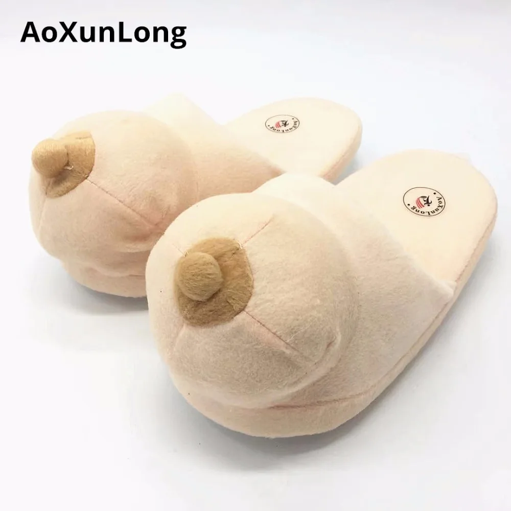 AoXunLong новые зимние тапки мужские и женские милые домашние унисекс на грудь
