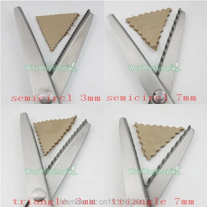 

One Scissors Scalloped Triangle semicircle Edge Shears Fabric Decorative Sewing leather Style Choice