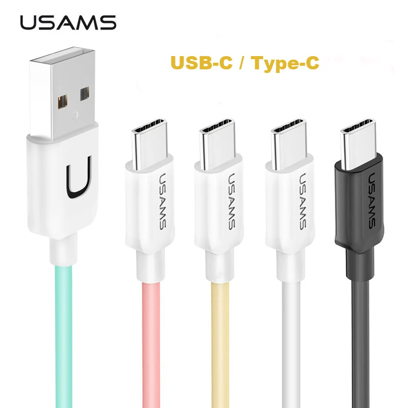 

USAMS Mobilephone Adapter Type C USB Cable Type-C Cable for Samsung S8 Note9 Huawei Xiaomi oneplus USB-C Fast Charger Data Cable