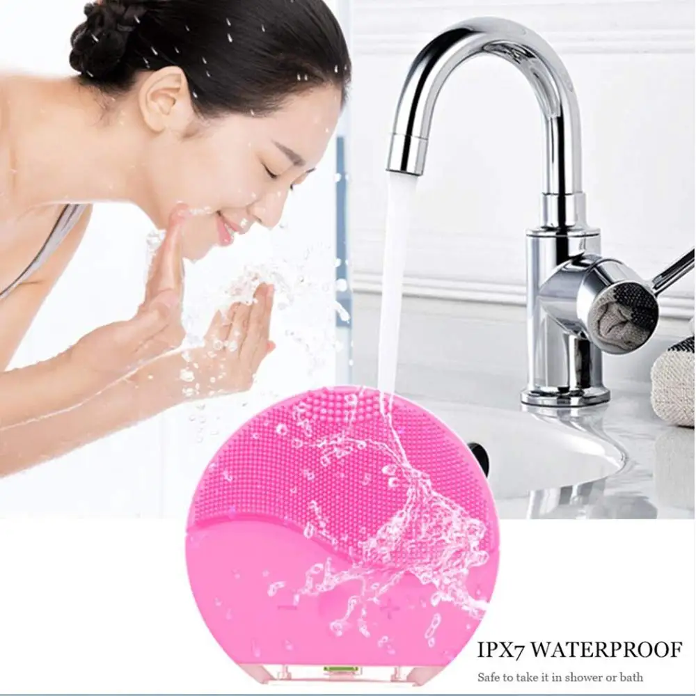 

Powered Facial Cleansing Devices,Waterproof Silicone Facial Cleaner Masager Electric Cleansing System Deep Cleansing Skin Care