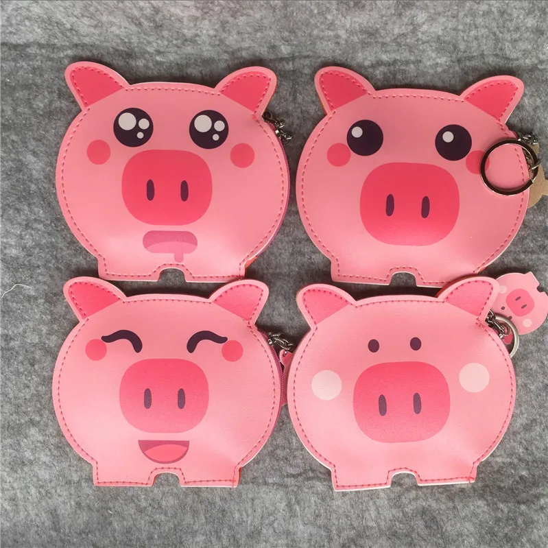 

Cartoon Pig coin purses women mini wallets cute card holder ladies key money bags for girls purse Female kids children pouch