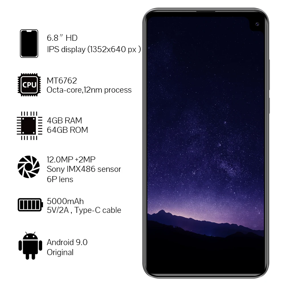 Cubot Max 2 Android 9.0 Octa-Core 6.8