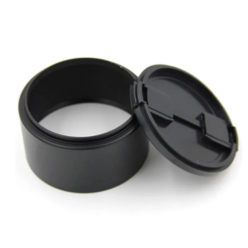Camera Lens Hood 46mm 49mm 52mm 58mm 62mm 67mm 72mm 77mm 37 to 82mm Metal + Lens cap For Canon Nikon Sony Tamron Sigma