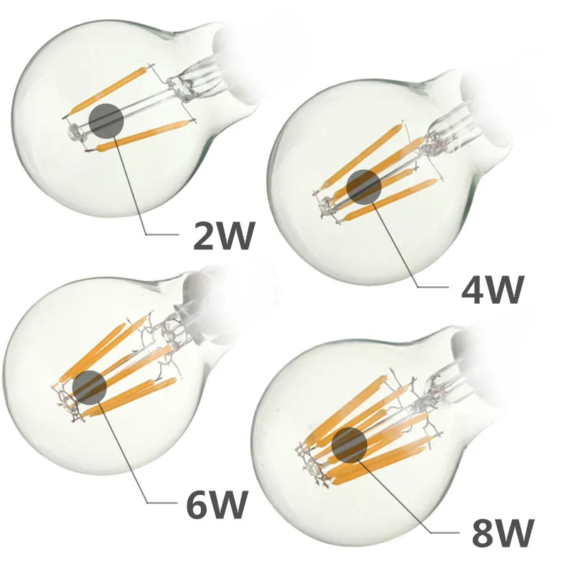 EDISON ЛАМПЫ удара свет b22 2 Вт 4 Вт 6 Вт 8 Вт LED globle пламя свечи Лампочки ретро лампа накаливания теплые/белый Освещение AC220V