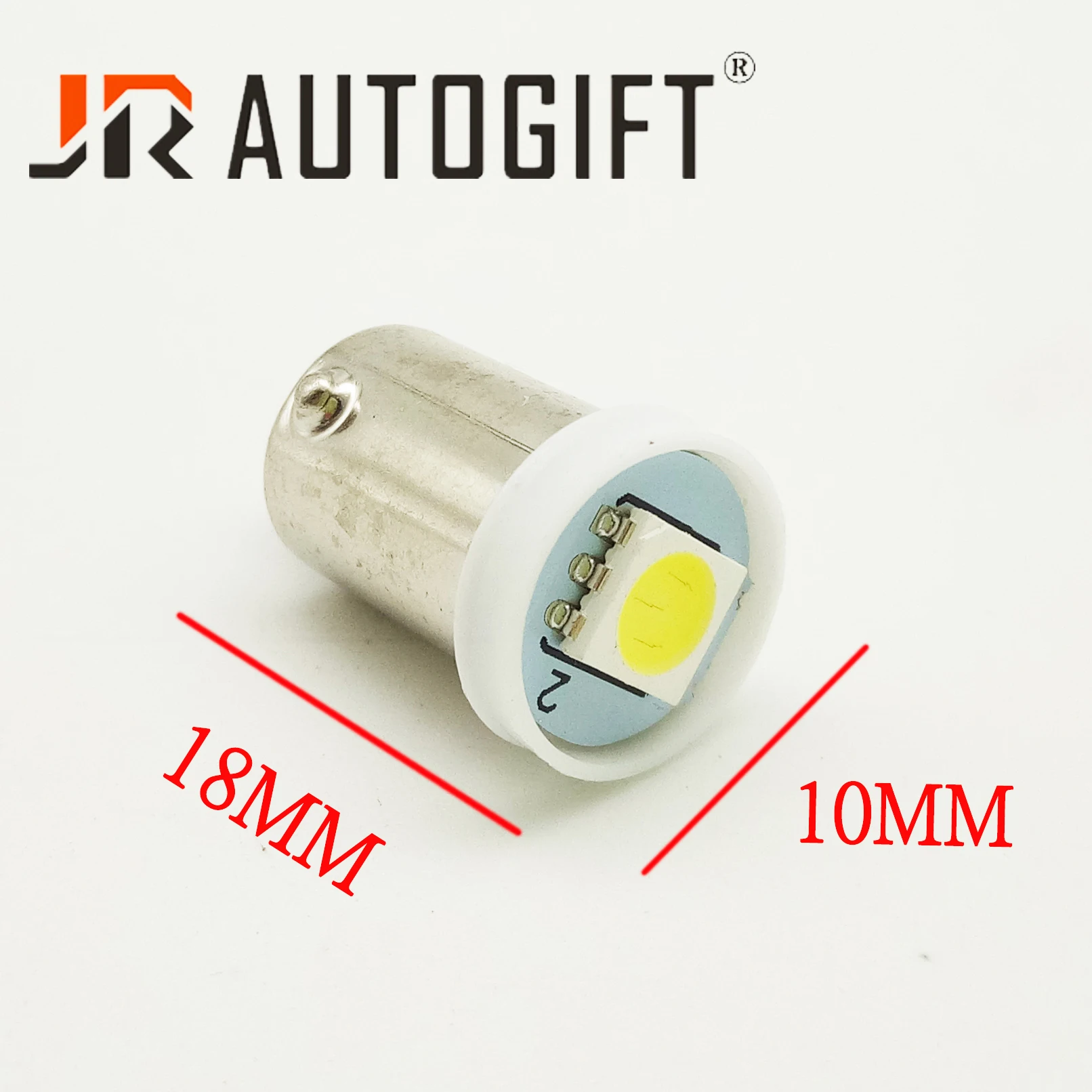 50 шт. BA9S 5050 1SMD светодиодный T4W белый/синий/красный/желтый/зеленый 12/24светодиодный