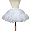 Jupon court en Organza Lolita jupe Tutu en couches blanches/noires pour femmes ► Photo 1/6