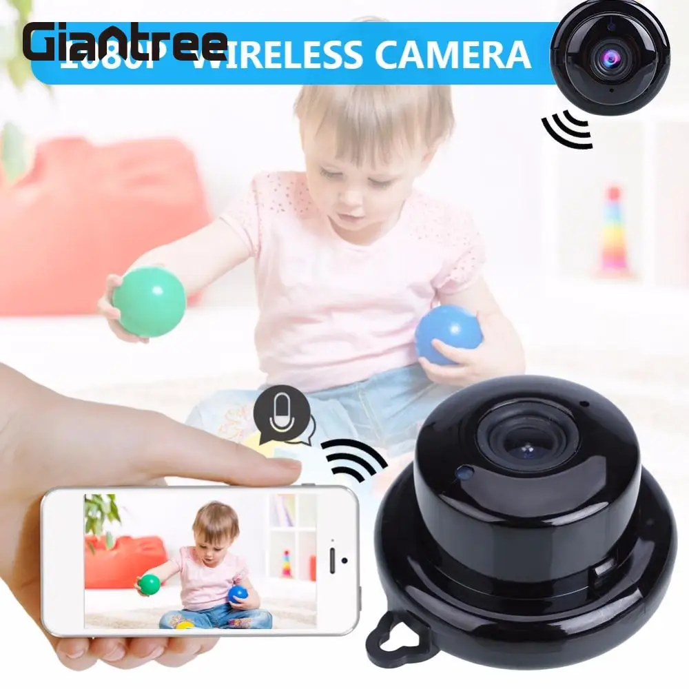 Giantree 360 gradi 1080 P Full HD WIFI IP Camera Baby Monitor Videocamera Durable Indoor Telecamera