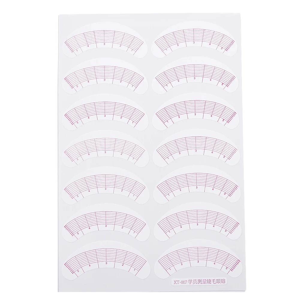 35 Pairs Eyelash Extensions Pads Stickers Patches Tool Lashes Measurement