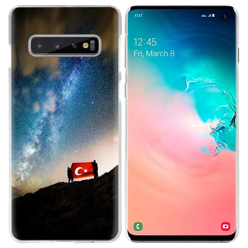 Турция чехол с флагом для samsung Galaxy S10 5G S10e S9 S8 M30 M20 M10 J4 J6 плюс J8 Note 8 9 чистой твёрдой пвх-чехол для телефона чехол - Цвет: 09