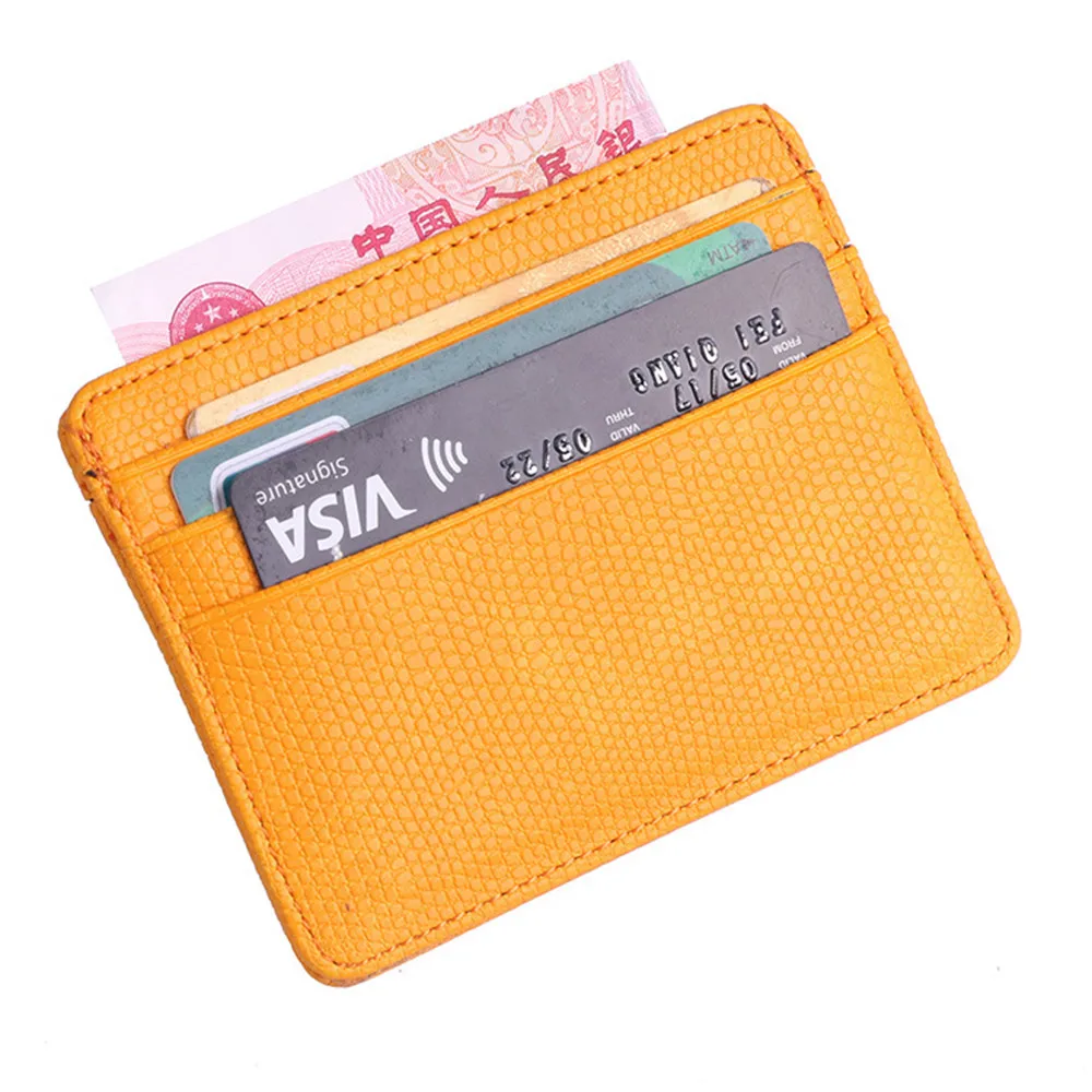 2019 тонкий мягкий PU кожаный мини-кредитный карточный кошелек бумажник держатель для карт s мужской кошелек тонкая маленькая сумка для карт