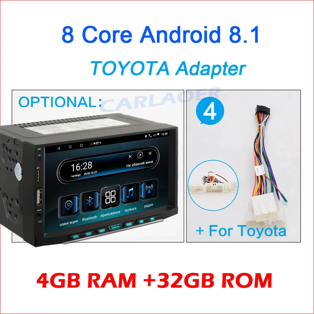 Top Car Android 8.1 4G RAM 2 Din radio Multimedia Video Player Universal auto Stereo GPS IPS screen For Nissan Hyundai Kia toyata VW 35