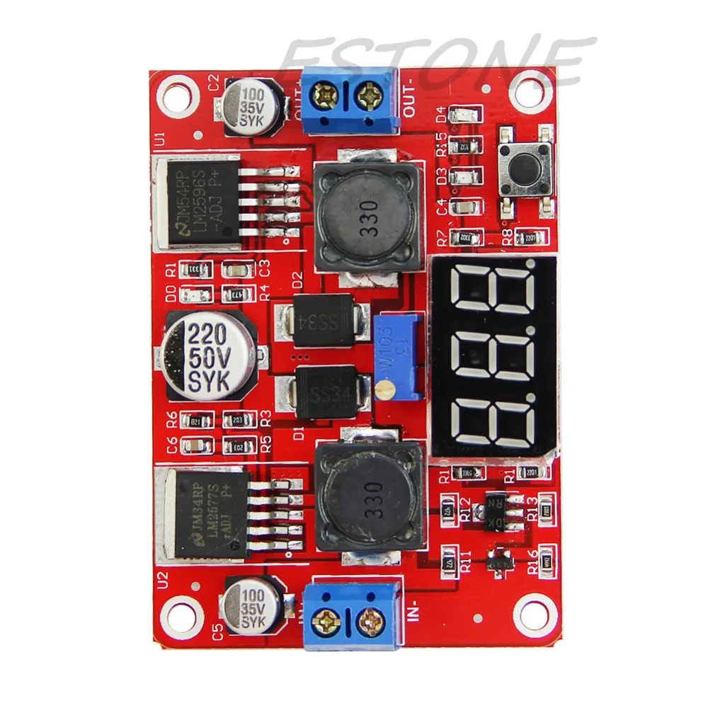 Цифровой дисплей dc-dc повышающий понижающий Повышающий Модуль питания понижающего преобразователя