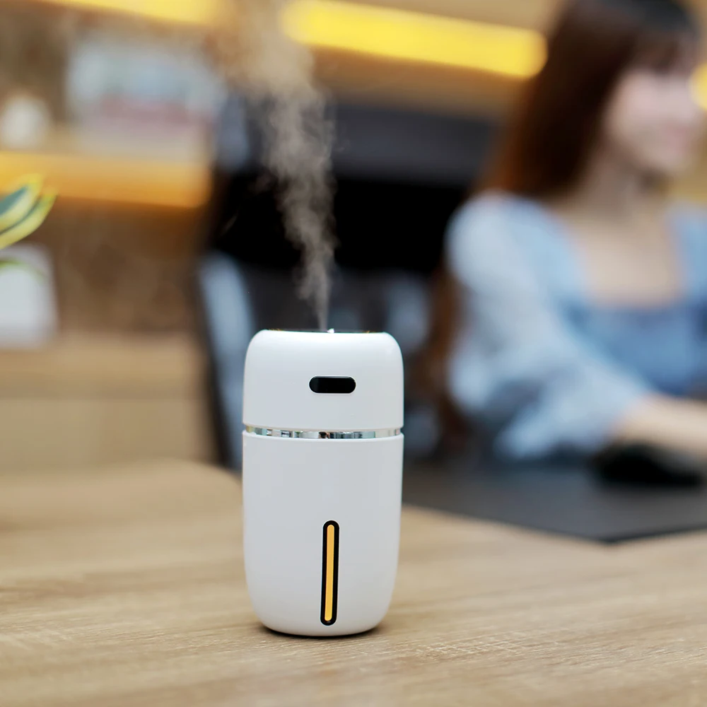  USB Cute I Air Humidifier Multifunctional Home Car Desktop Humidifier 200ML Colorful Light Diffuser