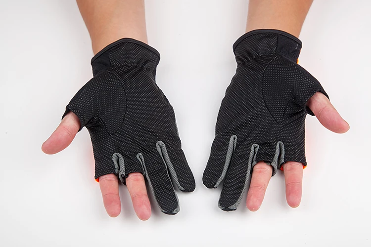 Японские перчатки для рыбалки с тремя вырезами на пальцах, мужские перчатки для морской рыбалки, профессиональные рукавицы Luya