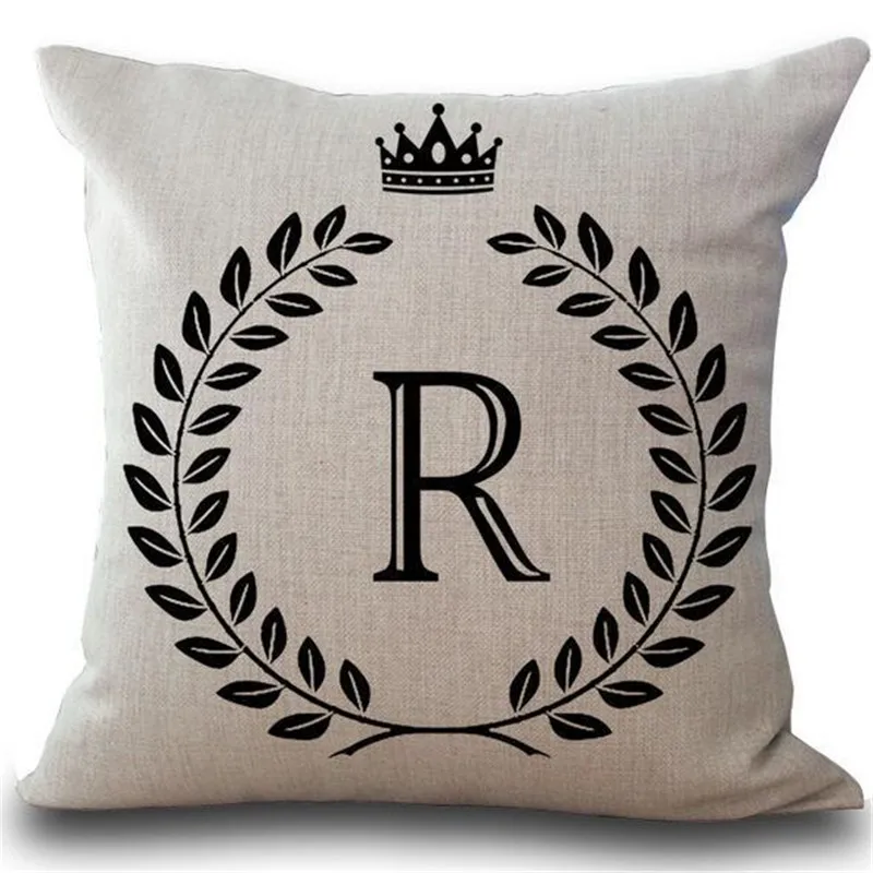 Льняная Наволочка на подушку с буквенным принтом «Фристайл, жизнь, любовь, смех», декоративная наволочка для дивана - Цвет: R