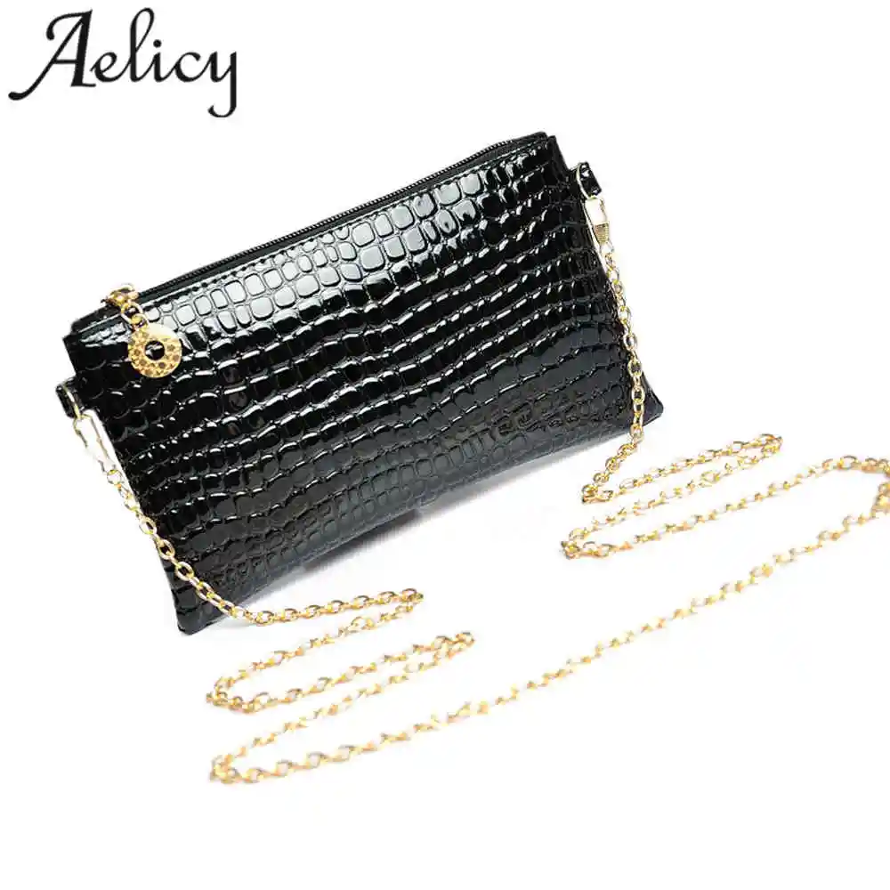 

Aelicy Mini Women Leather Crocodile Pattern Handbags Women Messenger Bags Crossbody Female Small Shoulder Bag Clutch Brand bolsa