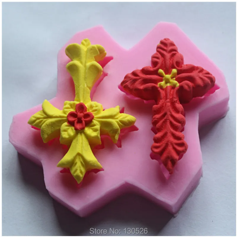 Религиозный крест findant силиконовая форма кухонная утварь Кондитерские инструменты для украшения шоколадного торта инструменты для сахарного ремесла Инструменты для выпечки
