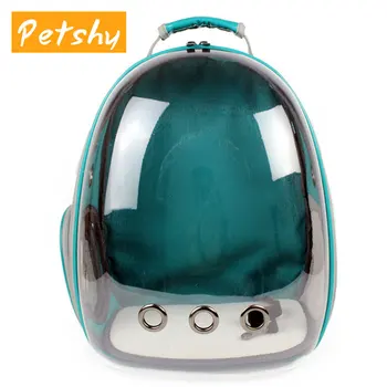 

Petshy Puppy Cat Carrier Backpack Breathable Transparent Outdoor Travel Hiking Mountaineering Small Dogs Carrying Cage Bag