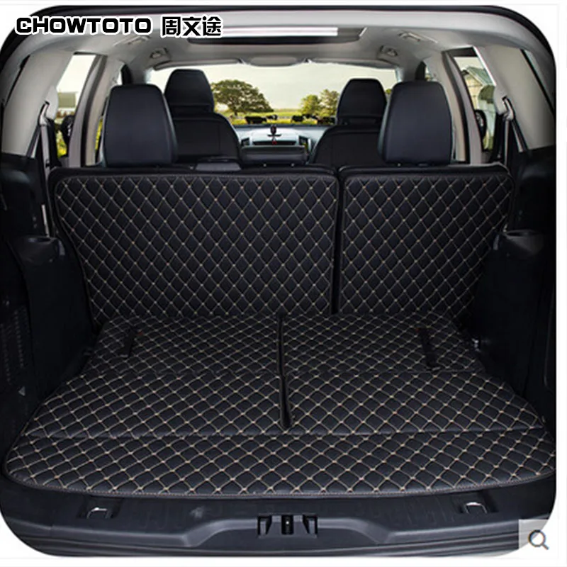 CHOWTOTO AA Special Car Trunk Mats For Ford Edge 7seats Durable