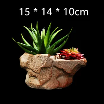 

Big Cement Mould for Garden Flower Pot Making Desktop Landscape Container Vase Silicone Planter Mold for Concrete Pot Making