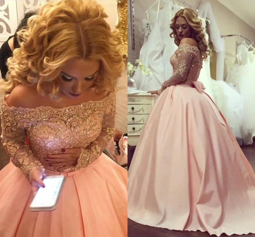 plus size ball gown with sleeves