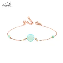 Badu из нержавеющей стали крошечные с цепочкой браслеты для женщин элегантные ювелирные изделия для свадьбы подарочные украшения для помолвки для девочек оптом