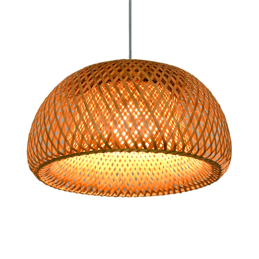 

Modern Rattan Pendant Lights Bamboo Living Room Reading Pendant Lights Master Bedroom Tiffany Style Decor Kitchen Hanging Lamps