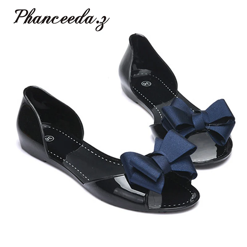 

New 2017 Shoes Woman Sandals Summer Style Lovely Jelly Shoes Solid Slip on Casual Slides Summer Style Sandalias Free Shipping