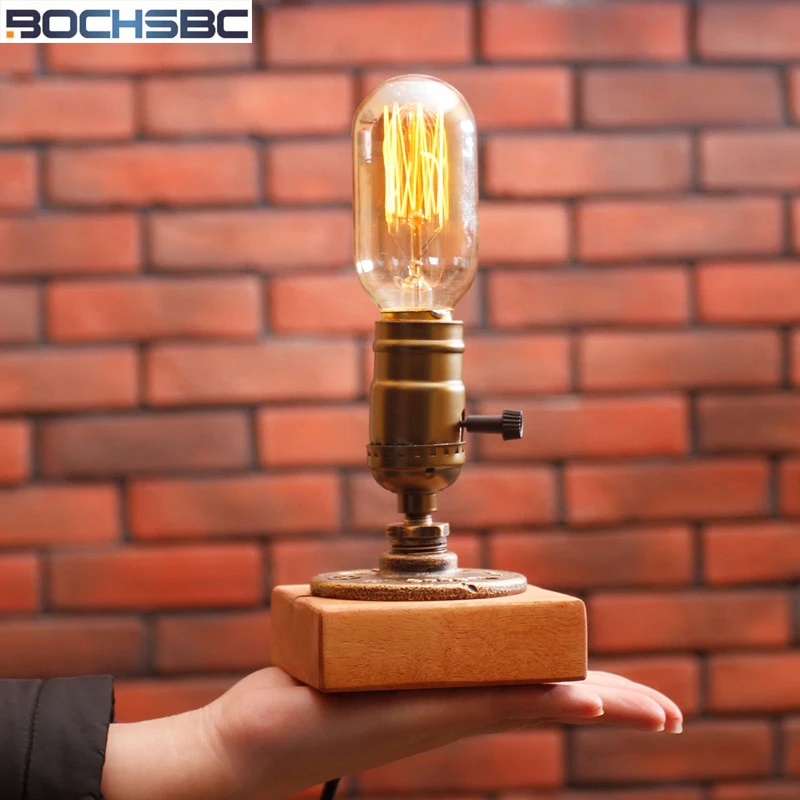 Настольная лампа BOCHSBC в стиле лофт винтажный промышленный светильник для стола s