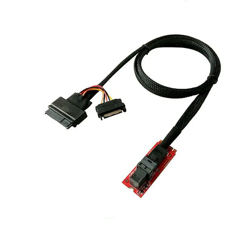 U.2 (SFF-8639) to M.2 M-Key NVMe Adapter Mini SAS to M.2 M-Key NVMe SFF-8639 Adapter