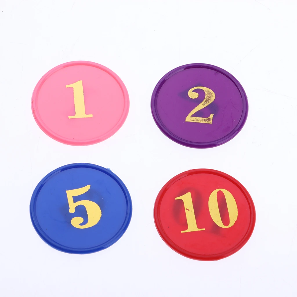 160pcs Acrylic Game Wager Mahjong Money Chips 33mm For Gambling Poker Game Mahjong Playing And Other Recreation Games