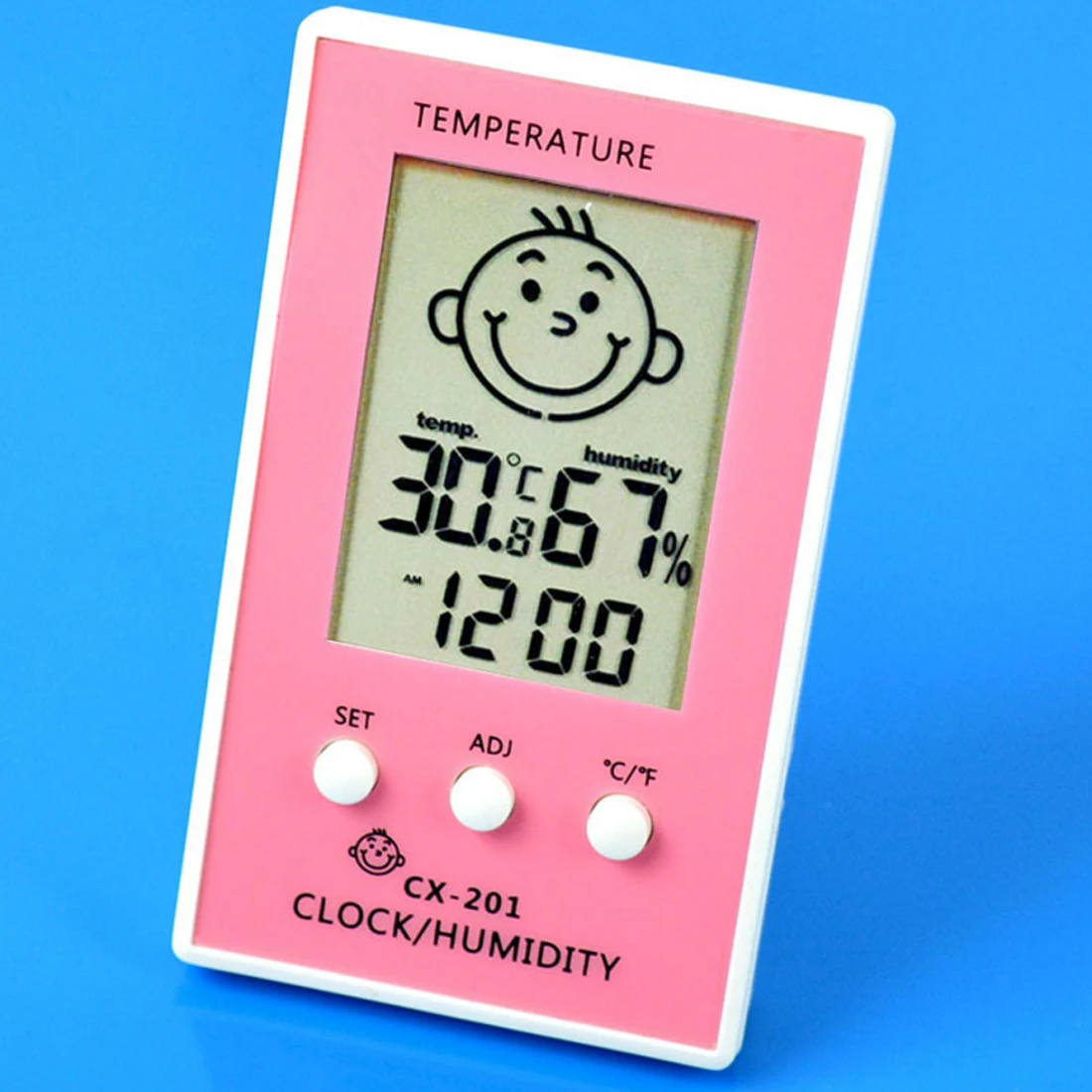 

Digital hygrometer 1pc Indoor Outdoor Pink Thermometer Precise Hygrometer Digital Clock Temperature Logger Humidity Meter