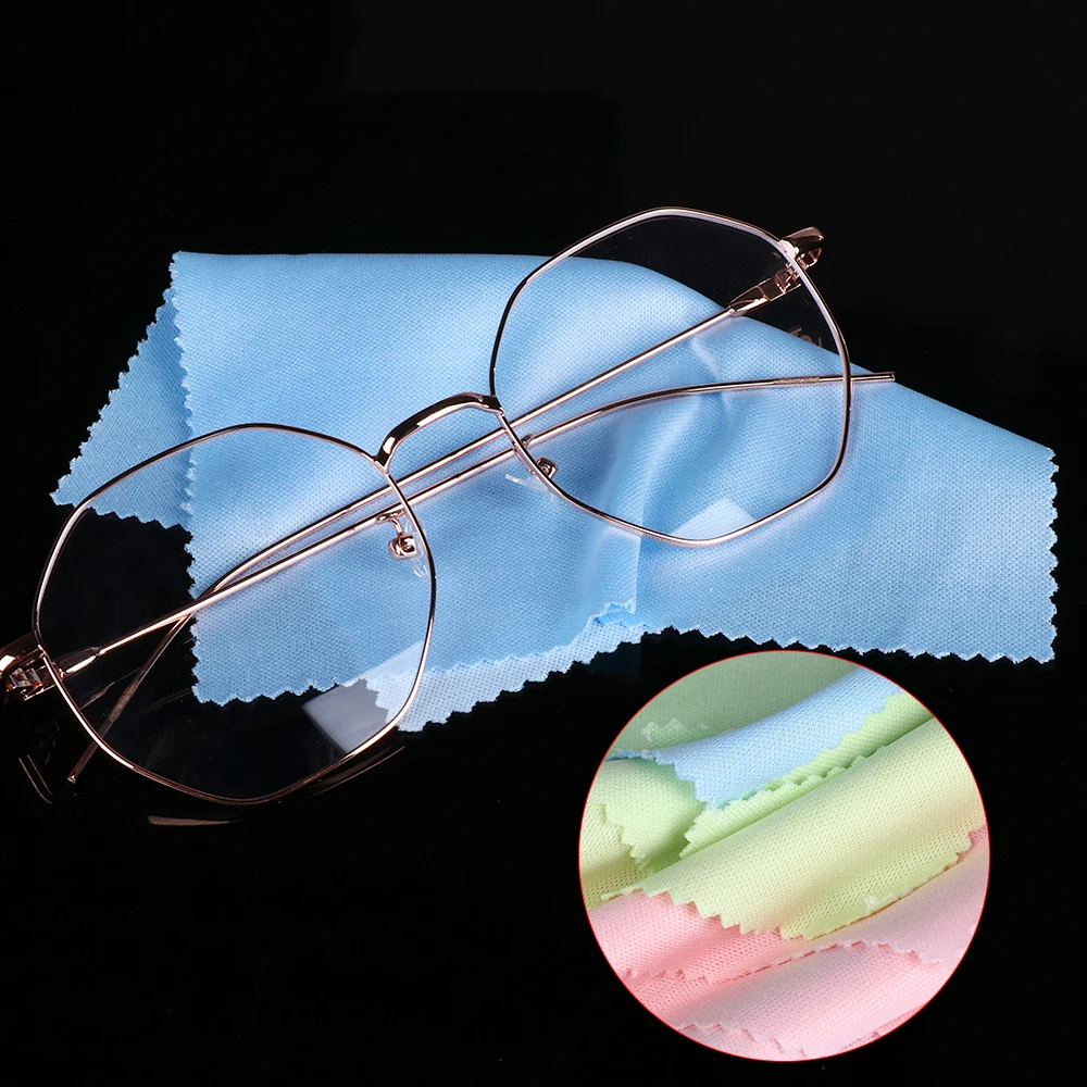 5/10 шт. разные цвета очки салфетки из микрофибры чистки волокна ткани креативные домашние очищающее средство для линз для iPhone/iPad/ТВ экраны