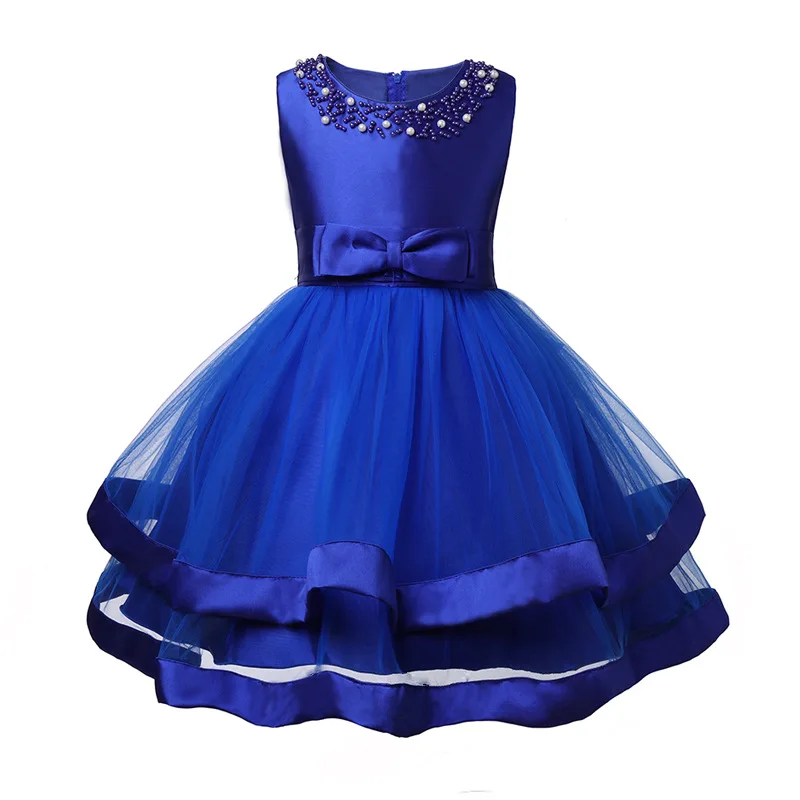 Elegant Beading Baby Girls Dress Kids Wedding Party Princess Ball Gown Fashion Girls Party Evening Dresses For Children Clothes (2)