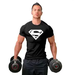 2018 Супермен хлопок тренажерные залы camisa masculina hombre футболка бодибилдинг и фитнес-тенниски homme мужчины мышцы Мужская M-2XL
