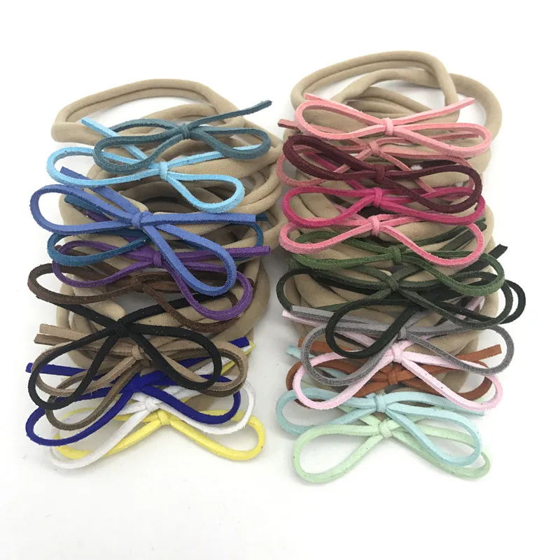 Dejorchicoco Seamless Flexible Ring Headbands For Girls Handmade Bow