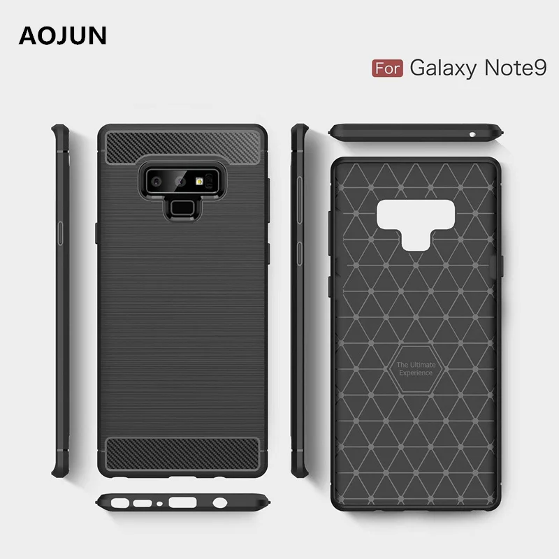 Aojun Carbon Fiber Phone Cases For Samsung Galaxy Note 9 8 Soft TPU Shockproof Back Cover For Aojun Carbon Fiber Phone Cases For Samsung Galaxy Note 9 8 Soft TPU Shockproof Back Cover For
