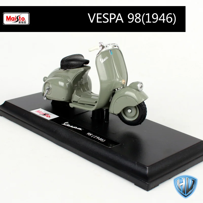 Maisto 1:18 12 Скутеры Vespa мотоциклетные литые под давлением для женщин мотоциклетные мини мотоцикл модель подарок для коллекционирования 39540 - Цвет: 03132