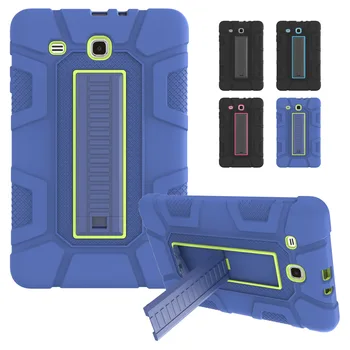 

New Arrival Kids Shockproof Case for Samsung Galaxy Tab E 9.6 T560 T561 Heavy Duty PC Rubber Cover Case Stand Holder SM-T561