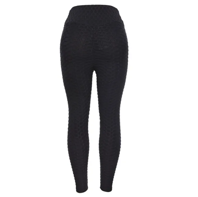 Для женщин леггинсы Butt Lift Push Up брюки плюс Размеры хип-до персик нижней Хорошее эластичные высокие эластичные штаны ouc359 - Цвет: Черный